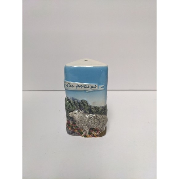 Ceramic Portugal Hand Painted Triangle Toothpick Dispenser Dog Sheep Animals - Picture 3 of 8